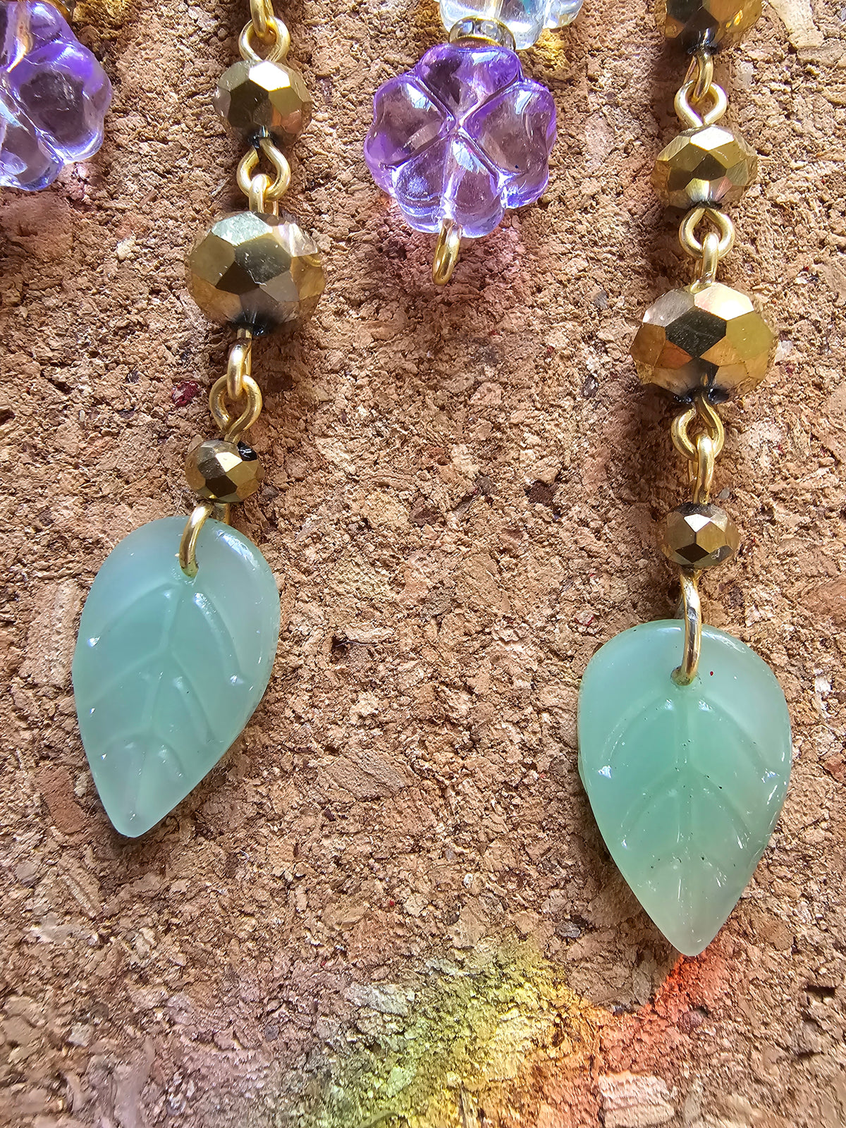 Monsoon Rains Dessert Flowers Earrings