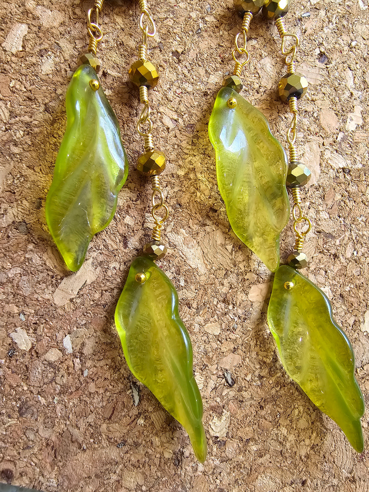 Purple Wild Desert Flower 7" Dangle Earrings