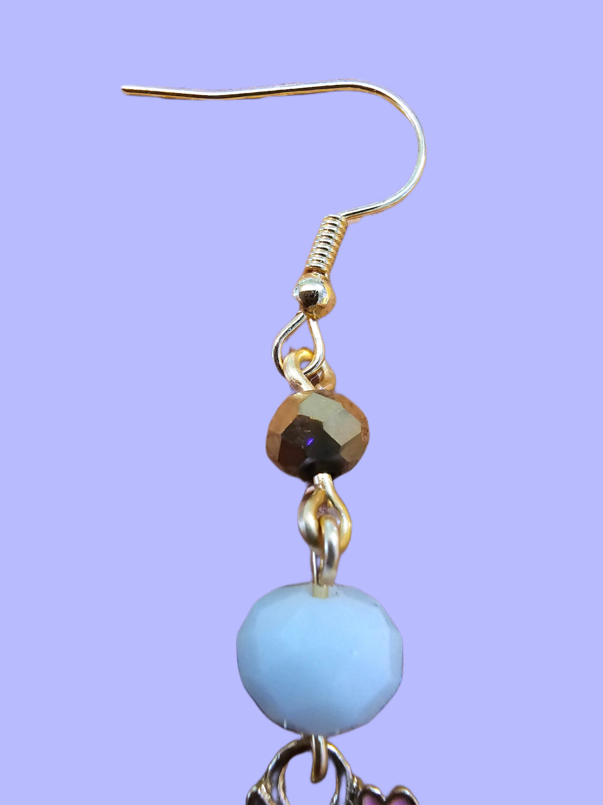 Enameled Desert Catcus Earrings