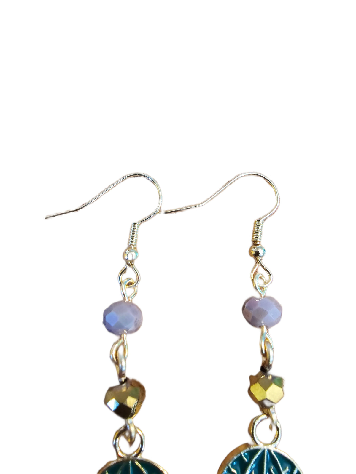 Lavender Potted Catcus Earrings