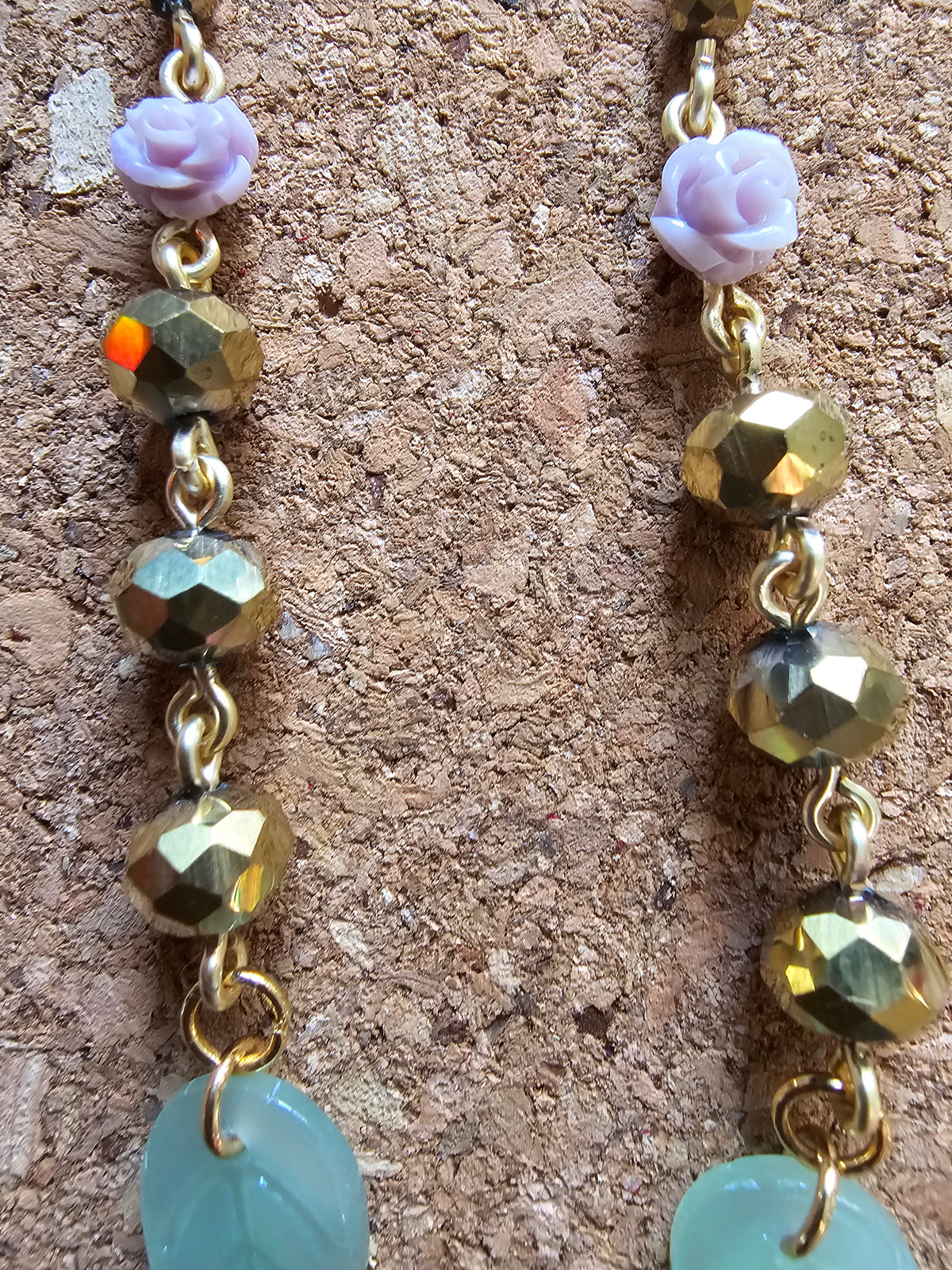 PINK DESERT ROSE EARRINGS