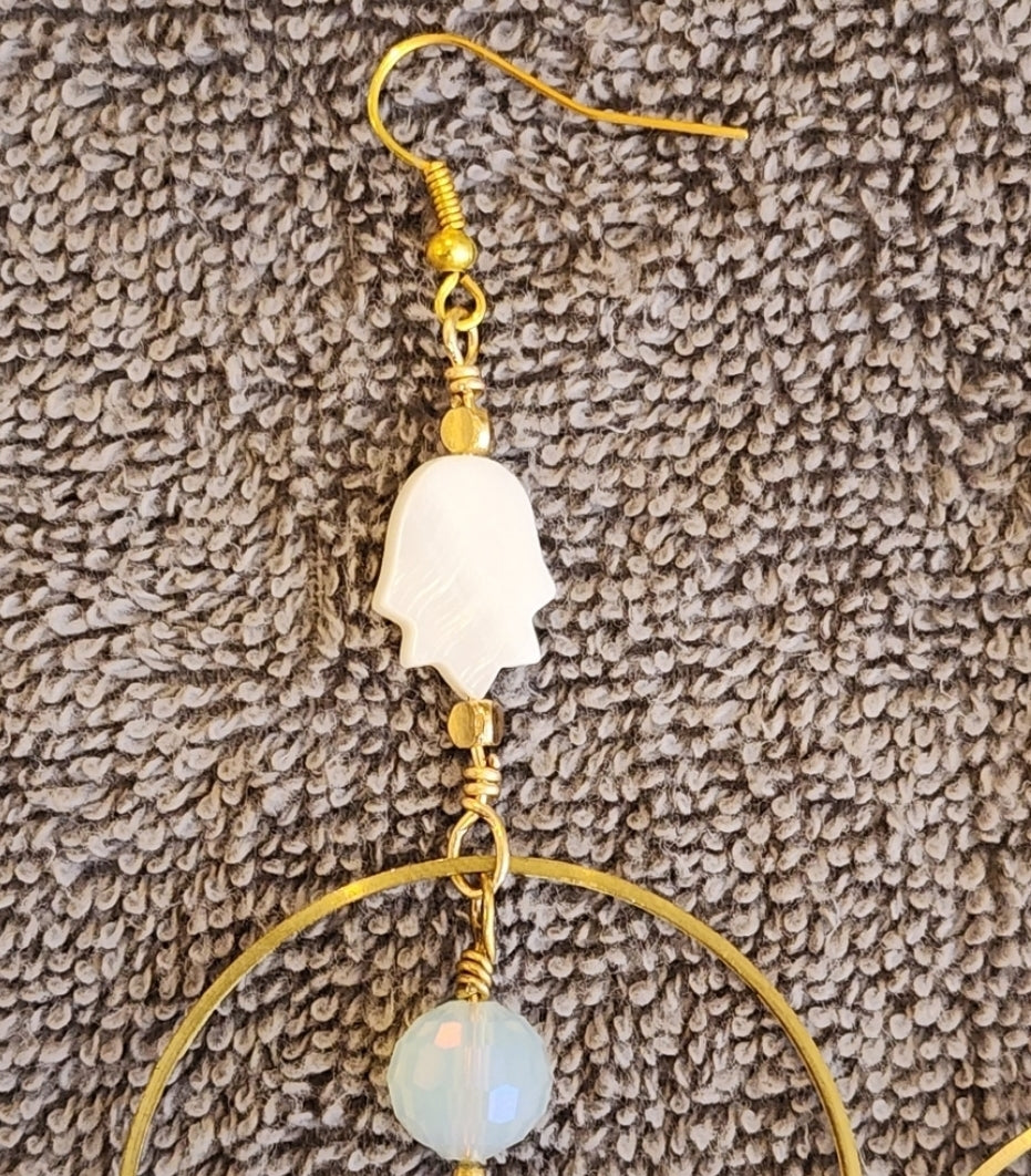 Hamsa hand Boho Earrings