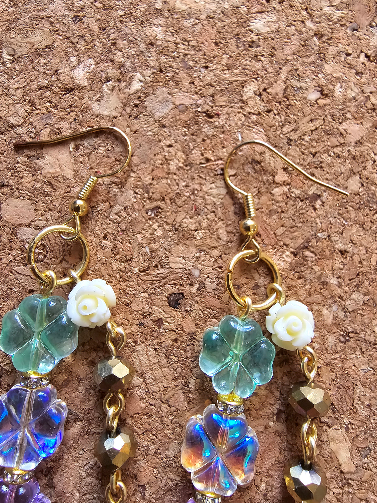 Monsoon Rains Dessert Flowers Earrings