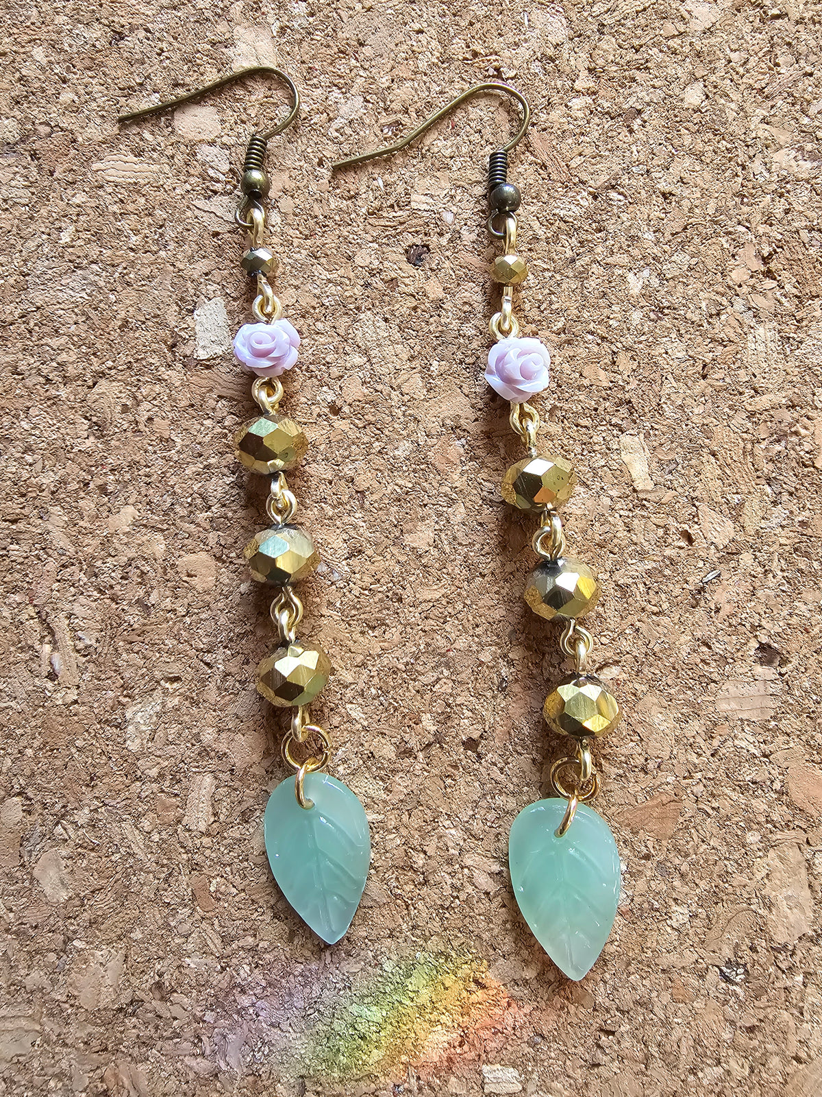 PINK DESERT ROSE EARRINGS