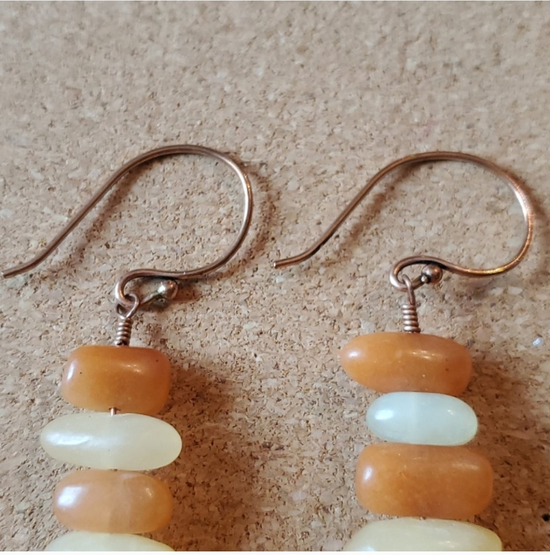 Stone Stacked Earrings
