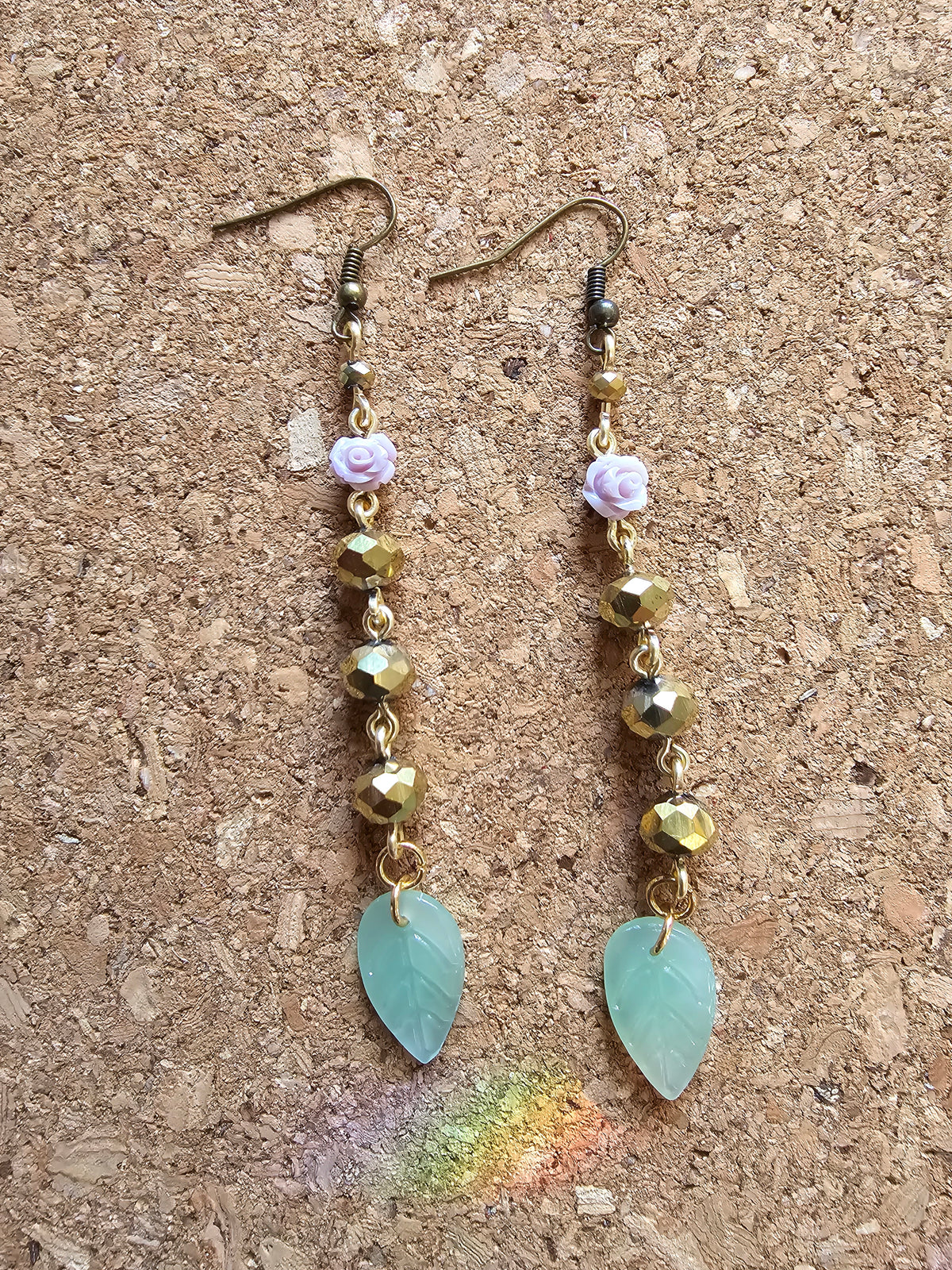 PINK DESERT ROSE EARRINGS