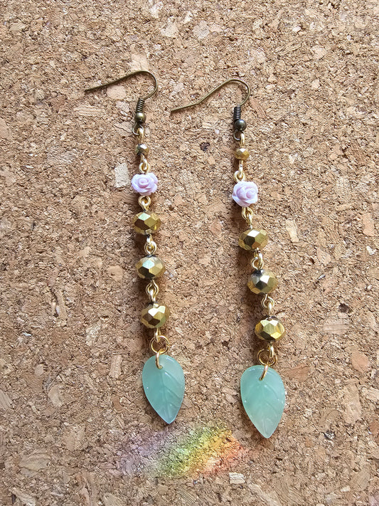 PINK DESERT ROSE EARRINGS