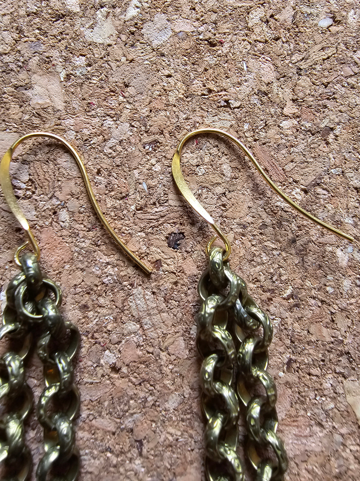 Hot Pink Chain Link Earrings