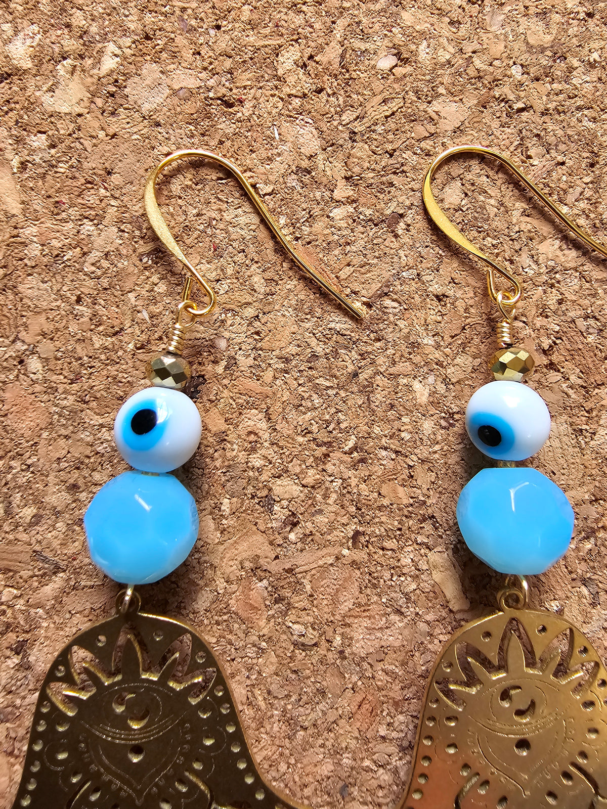 Double Protection Hamsa Hand Earrings