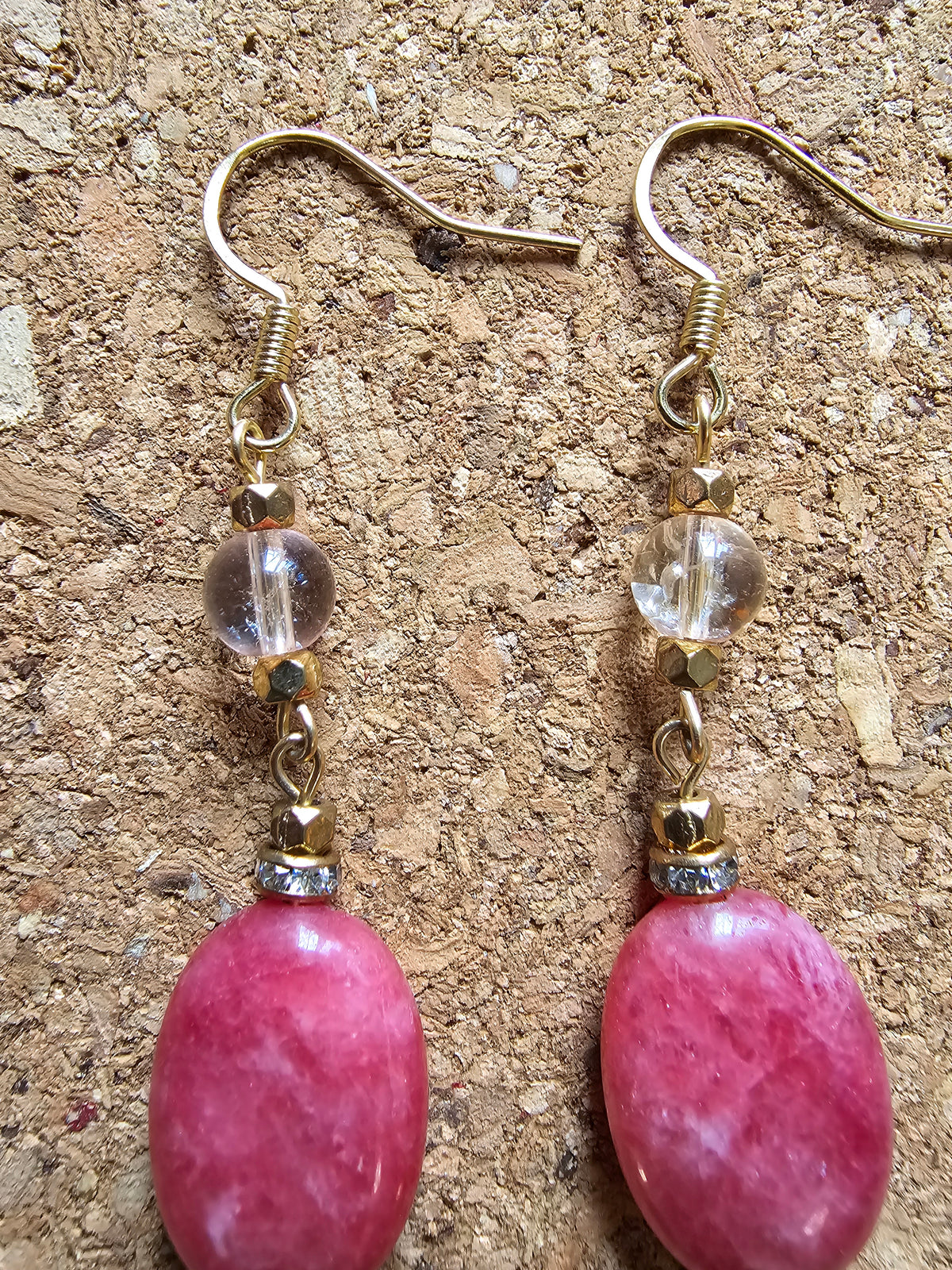 Pink Wind Flower Earrings