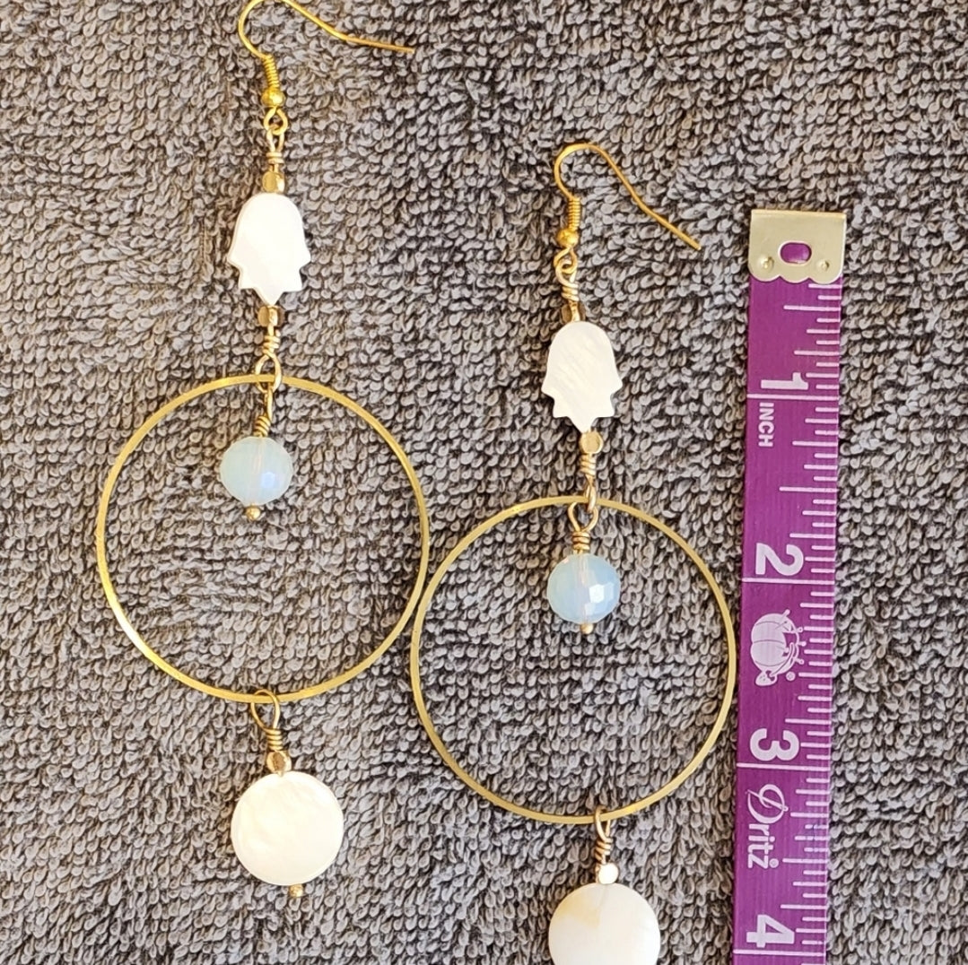 Hamsa hand Boho Earrings
