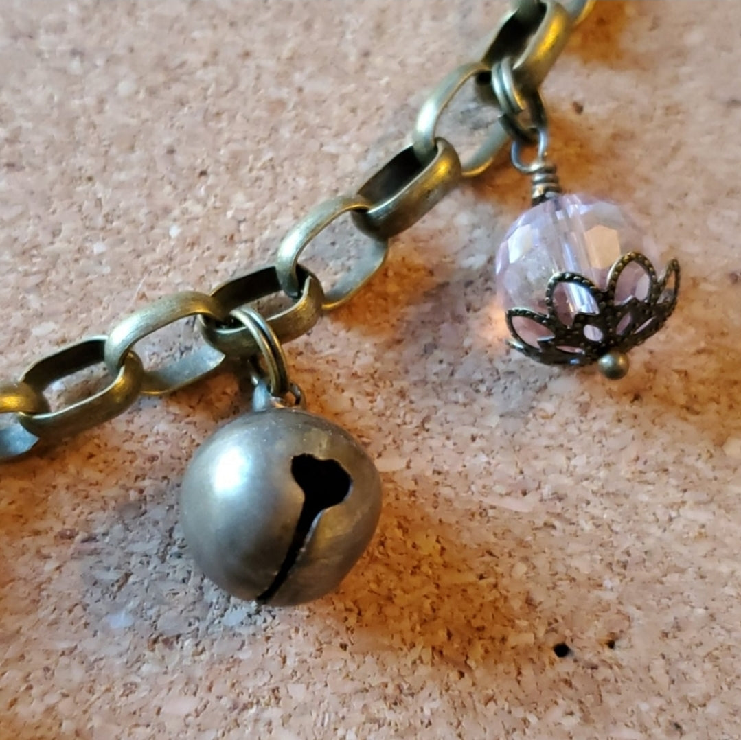 Dangle Bell Flower Bracelet