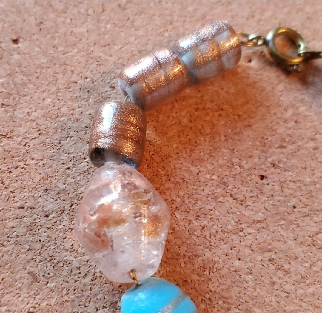 Vintage Chunky Glass Bead Mix Bracelet