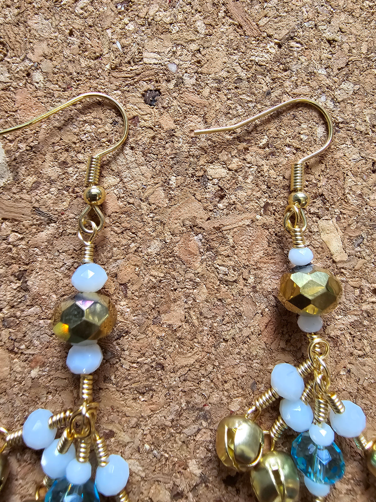 Jingle light Blue Flower Earrings
