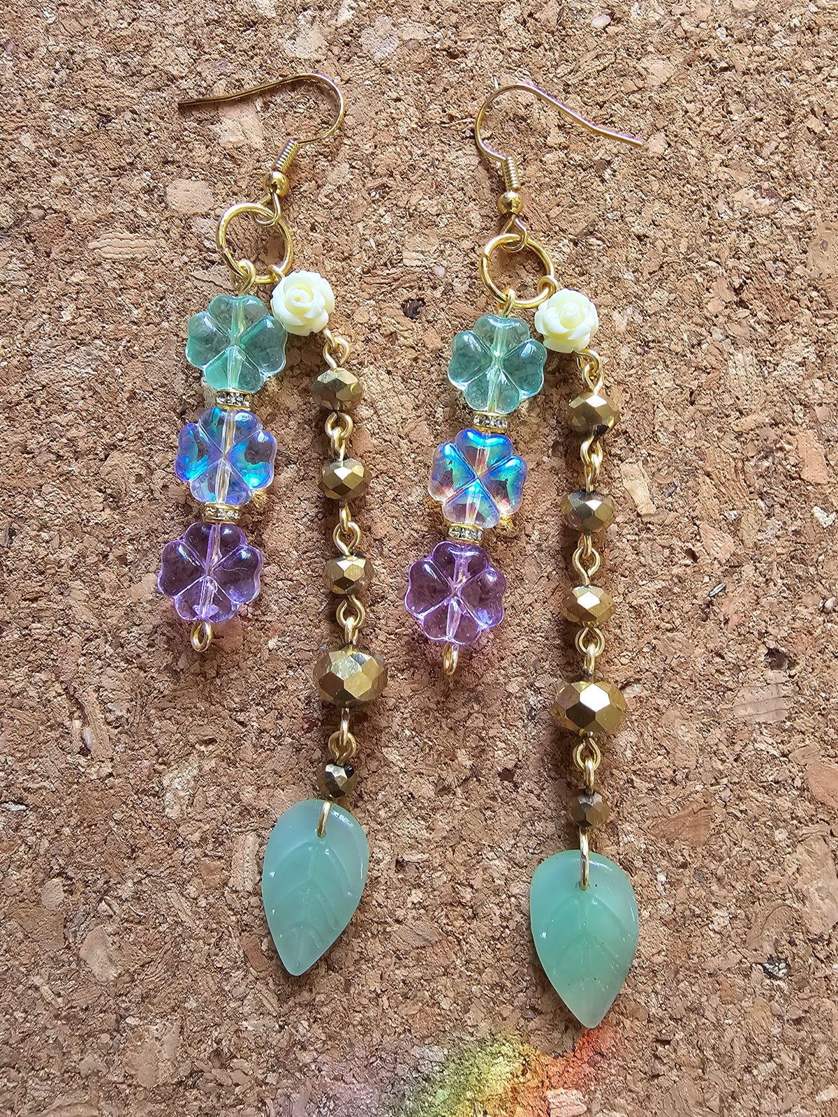 Monsoon Rains Dessert Flowers Earrings