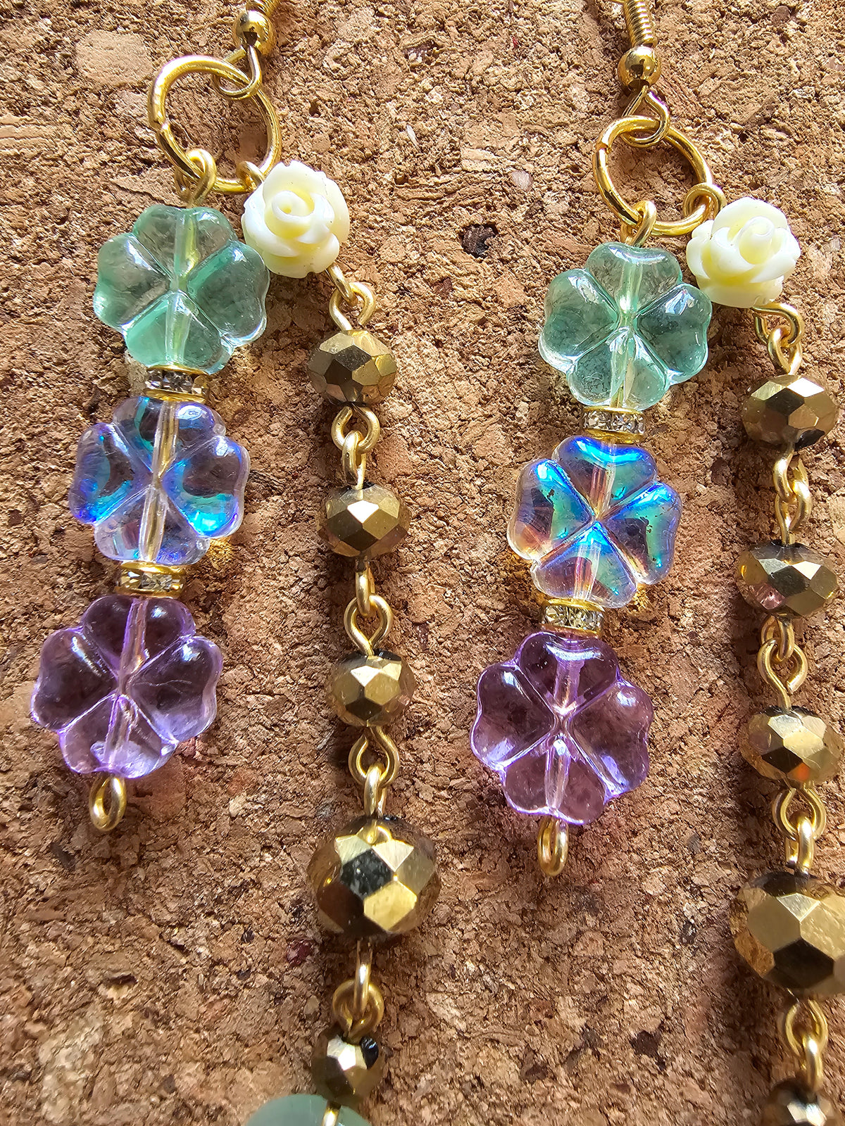 Monsoon Rains Dessert Flowers Earrings