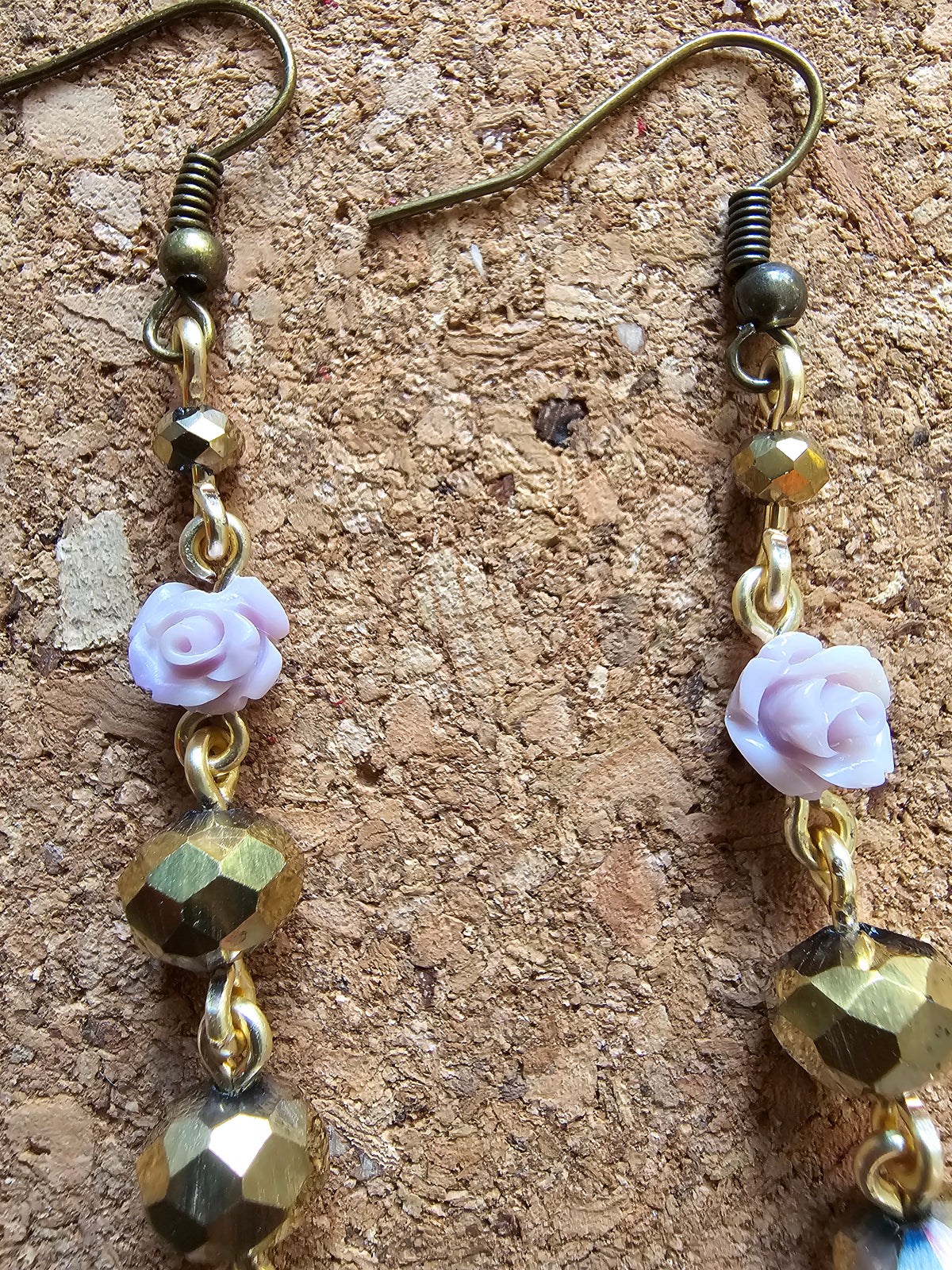 PINK DESERT ROSE EARRINGS