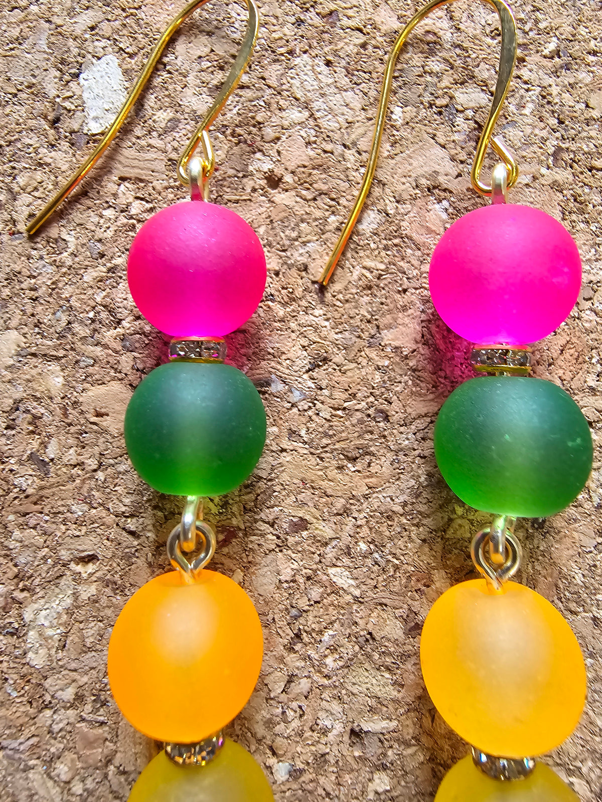 Water Color Stacked Earrings