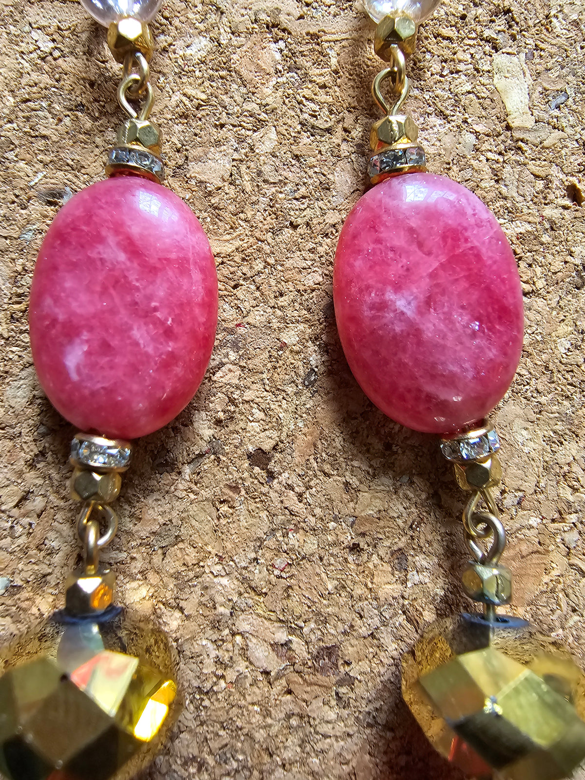 Pink Wind Flower Earrings