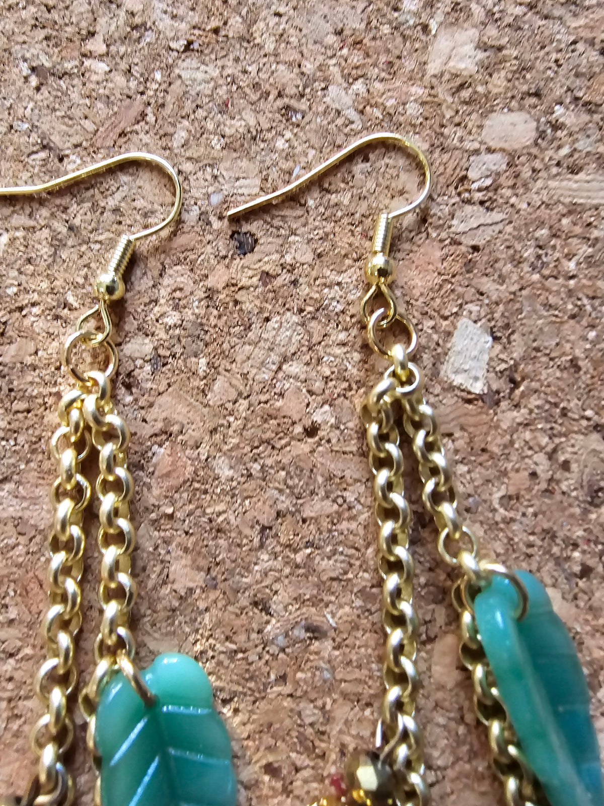 Purple Desert Flower Earrings