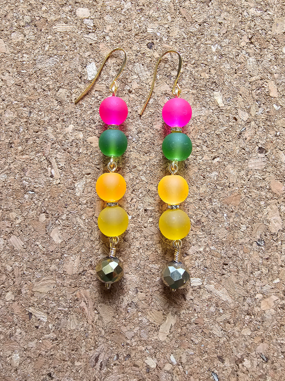 Water Color Stacked Earrings
